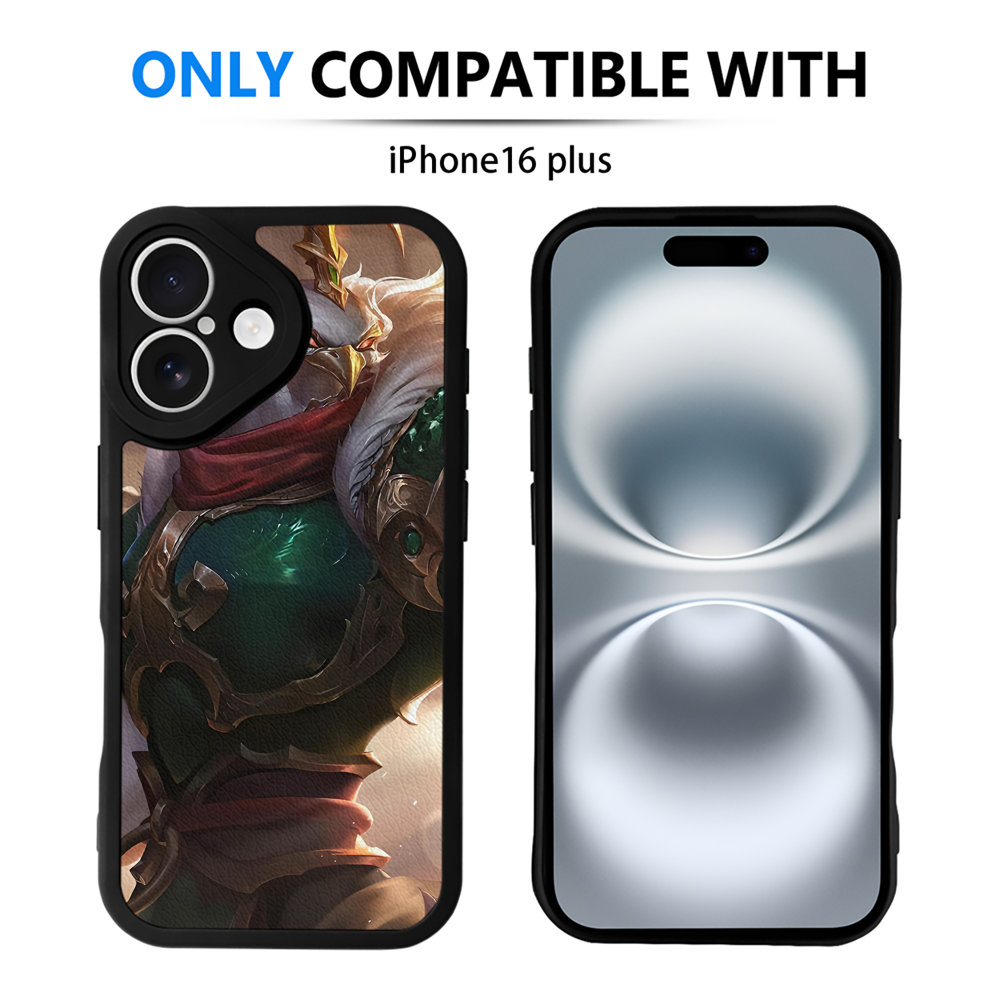 リーグ・オブ・レジェンド League of Legends LOL 【iPhone 16シリーズ対応】シリコンスマホケース（レザー調） 材質：シリコン